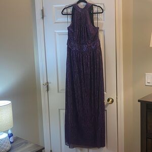 MSK Purple Sleeveless Maxi Dress